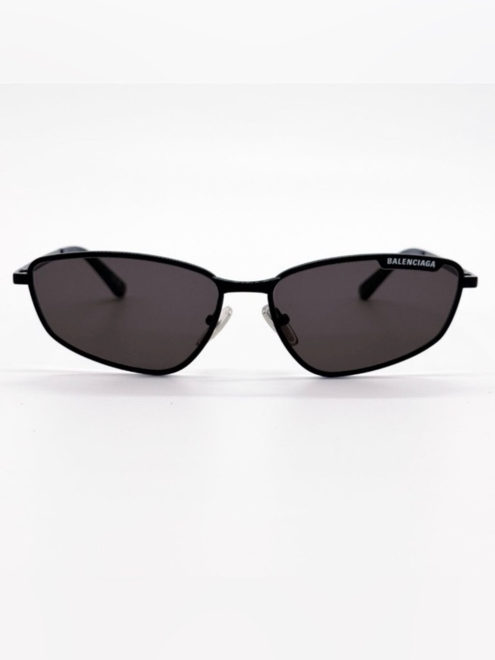 Balenciaga Black Frame Sunglasses with Dark Lenses